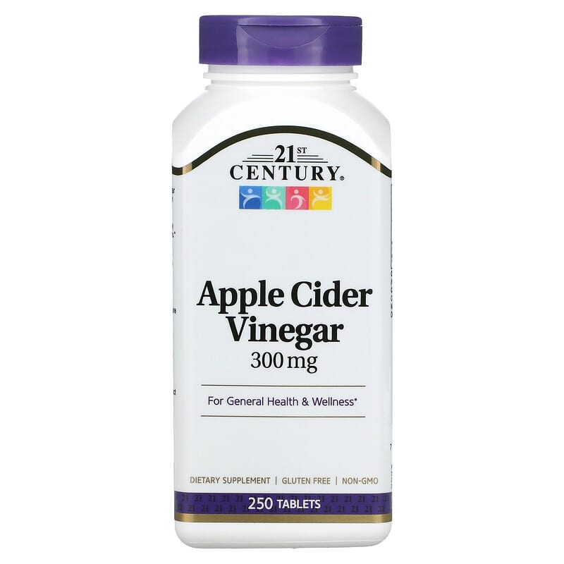 21st Century Apple Cider Vinegar 300 mg 250 Tablets 6 Thực phẩm chức năng 21st Century Apple Cider Vinegar 300 mg 250 Tablets 740985228487