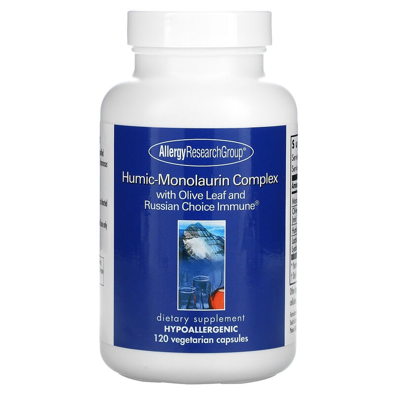 Allergy Research Group Humic-Monolaurin Complex 120 Vegetarian Capsules 6 Thực phẩm chức năng Allergy Research Group Humic-Monolaurin Complex 120 Vegetarian Capsules 713947767201