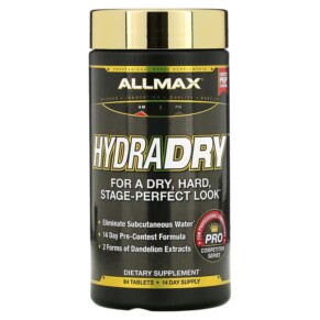Thuốc bổ ALLMAX HydraDry Ultra-Potent Diuretic + Electrolyte Stabilizer 84 Tablets 665553229171
