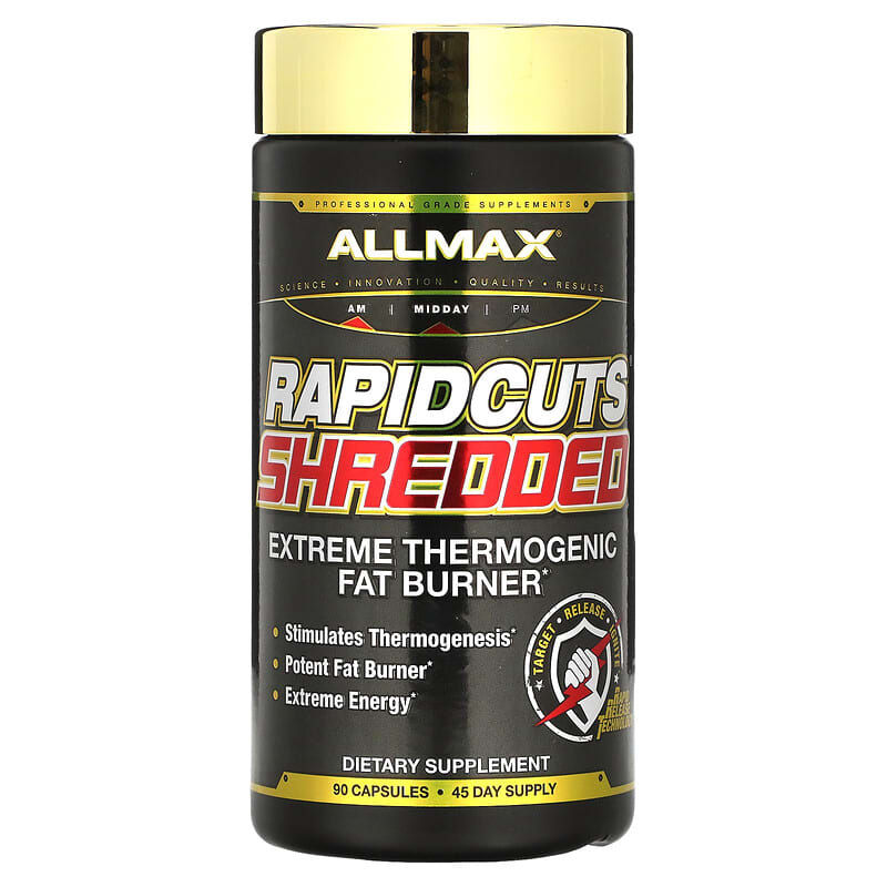 ALLMAX Rapidcuts Shredded Extreme Thermogenic Fat Burner 90 Capsules 6 Thực phẩm chức năng ALLMAX Rapidcuts Shredded Extreme Thermogenic Fat Burner 90 Capsules 665553201757