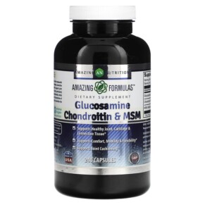 Thuốc bổ Amazing Nutrition Glucosamine Chondroitin & MSM 240 Capsules 810180023788