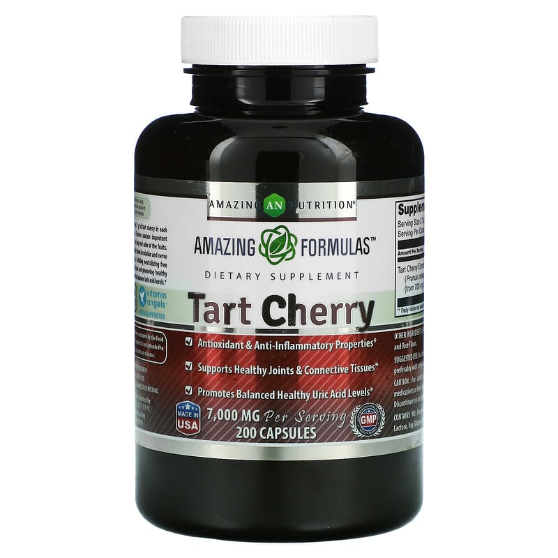Amazing Nutrition Tart Cherry 3.500 mg 200 Capsules 6 Thực phẩm chức năng Amazing Nutrition Tart Cherry 3.500 mg 200 Capsules 819209027431