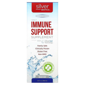 Thuốc bổ American Biotech Labs Silver Biotics Daily Immune Support Supplement with SilverSol Technology 32 fl oz (946 ml) 831060001320