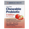Thuốc bổ American Health Once Daily Chewable Probiotic Natural Strawberry 5 Billion CFU 60 Chewable Tablets 076630300797