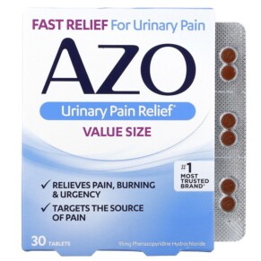 Thuốc bổ Azo Urinary Pain Relief 30 Tablets 787651301525