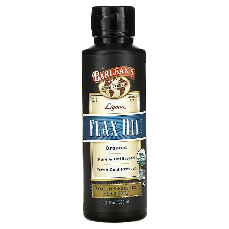 Barlean's Organic Lignan Flax Oil Supplement 8 fl oz (236 ml) 6 Thực phẩm chức năng Barlean's Organic Lignan Flax Oil Supplement 8 fl oz (236 ml) 705875000048