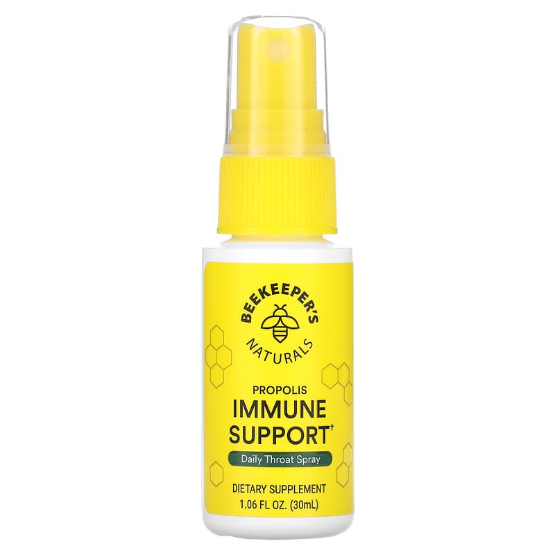 Beekeeper's Naturals Propolis Immune Support Daily Throat Spray 1.06 fl oz (30 ml) 6 Thực phẩm chức năng Beekeeper's Naturals Propolis Immune Support Daily Throat Spray 1.06 fl oz (30 ml) 628055142010