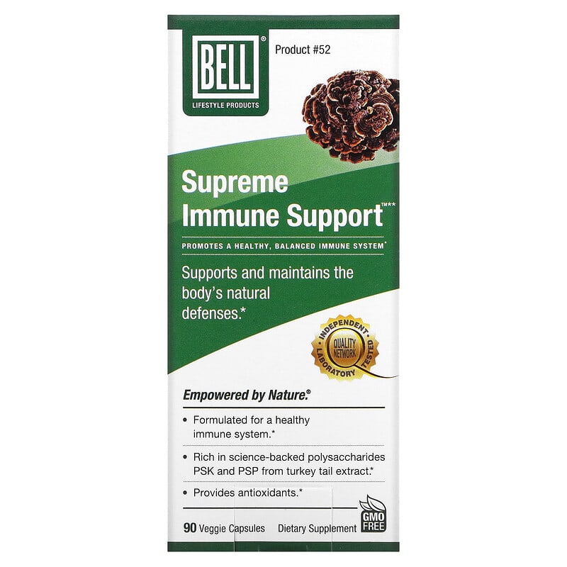 Bell Lifestyle Supreme Immune Support 90 Veggie Capsules 6 Thực phẩm chức năng Bell Lifestyle Supreme Immune Support 90 Veggie Capsules 771733110129