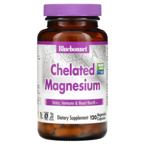 Thuốc bổ Bluebonnet Nutrition Chelated Magnesium 120 Vegetable Capsules 743715006836
