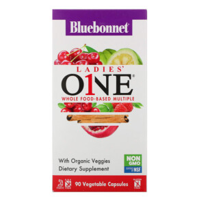 Thuốc bổ Bluebonnet Nutrition Ladies' ONE Whole Food-Based Multiple 90 Vegetable Capsules 743715001374