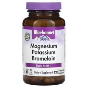 Thuốc bổ Bluebonnet Nutrition Magnesium Potassium Bromelain 120 Vegetable Capsules 743715007338