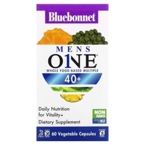 Thuốc bổ Bluebonnet Nutrition Mens One Whole Food- Based Multiple 40+ 60 Vegetable Capsules 743715001596
