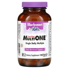 Thuốc bổ Bluebonnet Nutrition Multi One Single Daily Multiple Iron-Free 120 Vegetable Capsules 743715001497