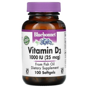 Thuốc bổ Bluebonnet Nutrition Vitamin D3 25 mcg (1.000 IU) 100 Softgels 743715003088