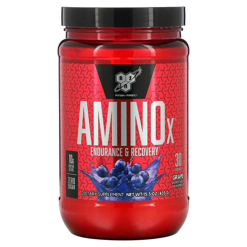 BSN AminoX Endurance & Recovery Grape 15.3 oz (435 g) 6 Thực phẩm chức năng BSN AminoX Endurance & Recovery Grape 15.3 oz (435 g) 834266003365