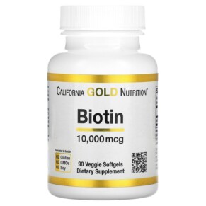 Thuốc bổ California Gold Nutrition Biotin 10.000 mcg 90 Softgels 898220011704