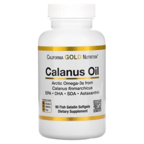 Thuốc bổ California Gold Nutrition Calanus Oil 500 mg 90 Fish Gelatin Softgels 898220019977