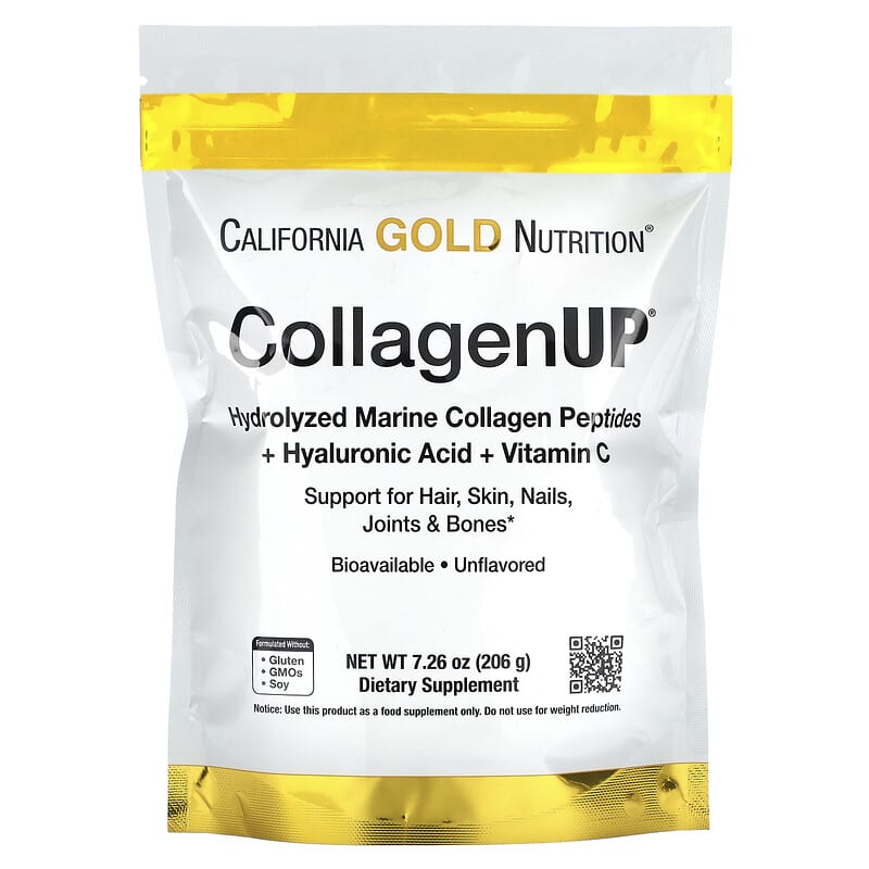 California Gold Nutrition CollagenUP Hydrolyzed Marine Collagen Peptides with Hyaluronic Acid and Vitamin C Unflavored 7.26 oz (206 g) 6 Thực phẩm chức năng California Gold Nutrition CollagenUP Hydrolyzed Marine Collagen Peptides with Hyaluronic Acid and Vitamin C Unflavored 7.26 oz (206 g) 898220010332
