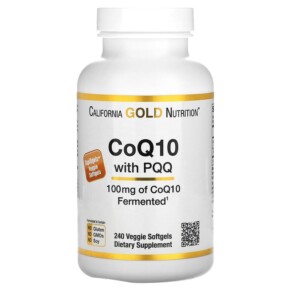 Thuốc bổ California Gold Nutrition CoQ10 with PQQ 100 mg 240 Veggie Softgels 898220013371