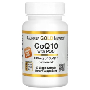 Thuốc bổ California Gold Nutrition CoQ10 with PQQ 100 mg 60 Veggie Softgel 898220012695