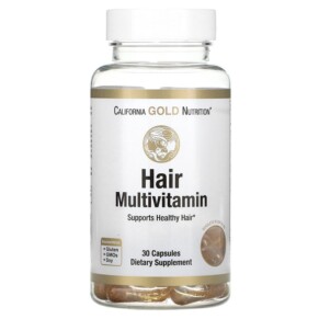 Thuốc bổ California Gold Nutrition Hair Multivitamin 30 Gelatin Capsules 898220019144