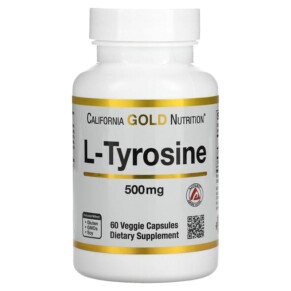 Thuốc bổ California Gold Nutrition L-Tyrosine AjiPure 500 mg 60 Veggie Capsules 898220011353