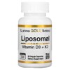 Thuốc bổ California Gold Nutrition Liposomal Vitamin K2+ D3 60 Veggie Capsules 898220018758