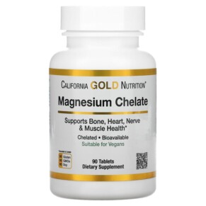 Thuốc bổ California Gold Nutrition Magnesium Chelate 210 mg 90 Tablets 898220012985