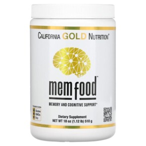 Thuốc bổ California Gold Nutrition MEM Food Memory & Cognitive Support 1.12 lb (510 g) 898220018864