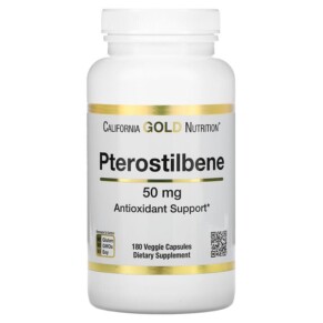 Thuốc bổ California Gold Nutrition Pterostilbene 50 mg 180 Veggie Capsules 898220018482