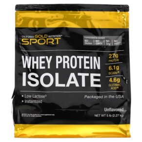 Thuốc bổ California Gold Nutrition SPORT - Whey Protein Isolate Unflavored 5 lb 898220011674