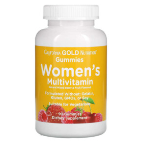 Thuốc bổ California Gold Nutrition Women’s Multivitamin Gummies Mixed Berry and Fruit Flavors 90 Gummies 898220011995