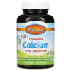 Thuốc bổ Carlson Kid's Chewable Calcium Natural Vanilla 250 mg 60 Tablets 088395050831