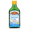 Thuốc bổ Carlson Kid's Norwegian Cod Liver Oil Natural Lemon 8.4 fl oz (250 ml) 088395013539