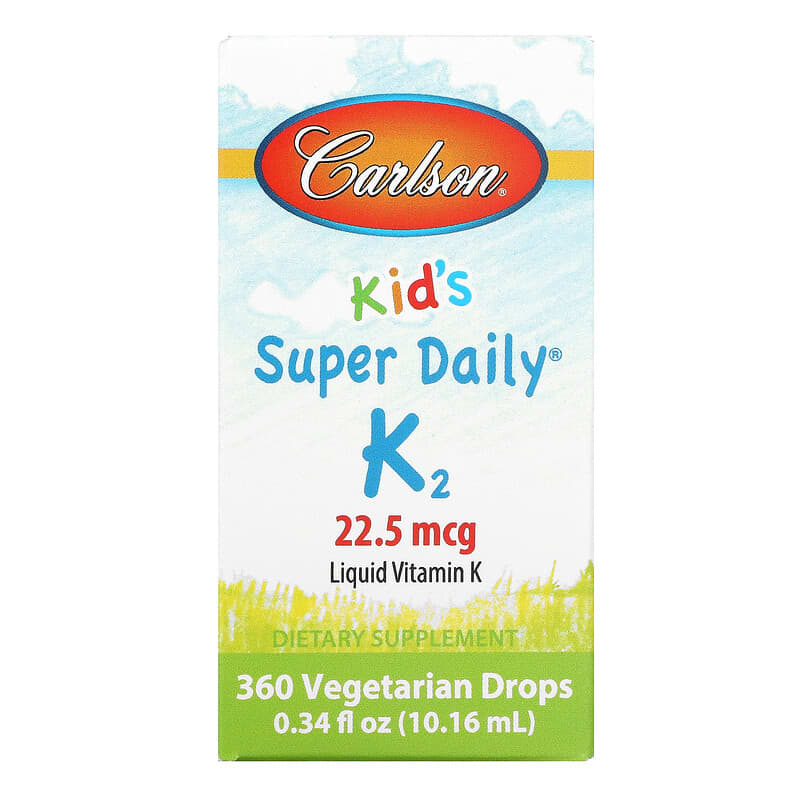 Carlson Kid's Super Daily K2 22.5 mcg 0.34 fl oz (10.16 ml) 6 Thực phẩm chức năng Carlson Kid's Super Daily K2 22.5 mcg 0.34 fl oz (10.16 ml) 088395103308