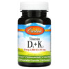 Carlson Vitamin D3 + K2 50 mcg (2.000 IU) & 90 mcg 120 Vegetarian Capsules 3 Thuốc bổ Carlson Vitamin D3 + K2 50 mcg (2.000 IU) & 90 mcg 120 Vegetarian Capsules 088395106200