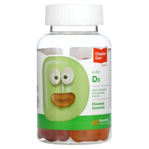 Thuốc bổ Chapter One Vitamin D3 Flavored 60 Gummies 848998041083