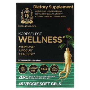 Thuốc bổ CheongKwanJang Koreselect Wellness 45 Veggie Soft Gels 819079012254