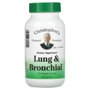Thuốc bổ Christopher's Original Formulas Lung and Bronchial 425 mg 100 Vegetarian Caps 084783891154