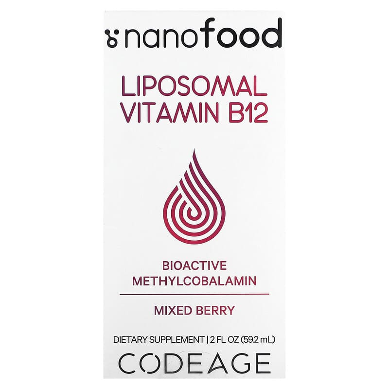 Codeage Liposomal Vitamin B12 Mixed Berry 2 fl oz (59.2 ml) 6 Thực phẩm chức năng Codeage Liposomal Vitamin B12 Mixed Berry 2 fl oz (59.2 ml) 850043333432