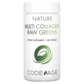 Thuốc bổ Codeage Nature Multi Collagen Raw Greens 180 Capsules 853919008274