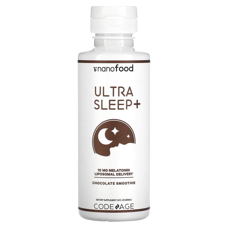 Codeage Ultra Sleep+ Chocolate Smoothie 8 fl oz (225 ml) 6 Thực phẩm chức năng Codeage Ultra Sleep+ Chocolate Smoothie 8 fl oz (225 ml) 850026121544
