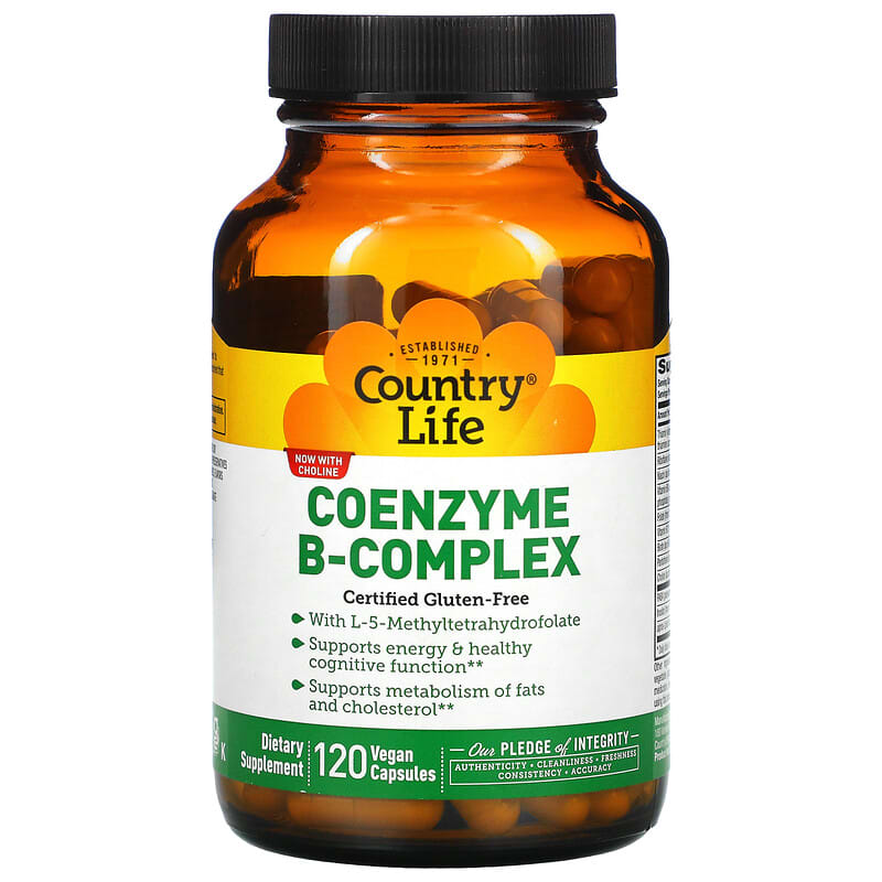 Country Life Coenzyme B-Complex 120 Vegan Capsules 6 Thực phẩm chức năng Country Life Coenzyme B-Complex 120 Vegan Capsules 015794064190