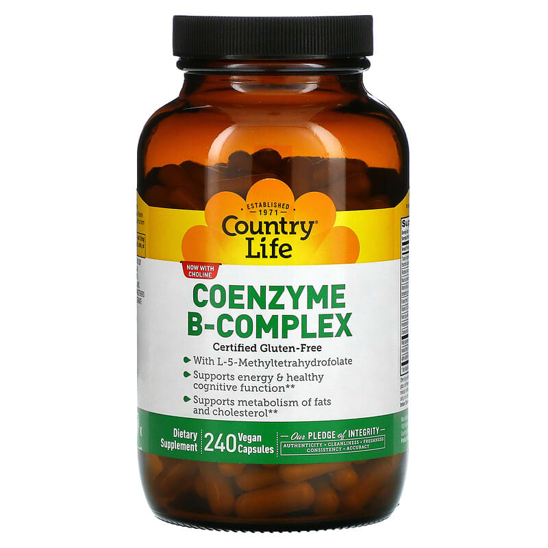 Country Life Coenzyme B-Complex 240 Vegan Capsules 6 Thực phẩm chức năng Country Life Coenzyme B-Complex 240 Vegan Capsules 015794064169