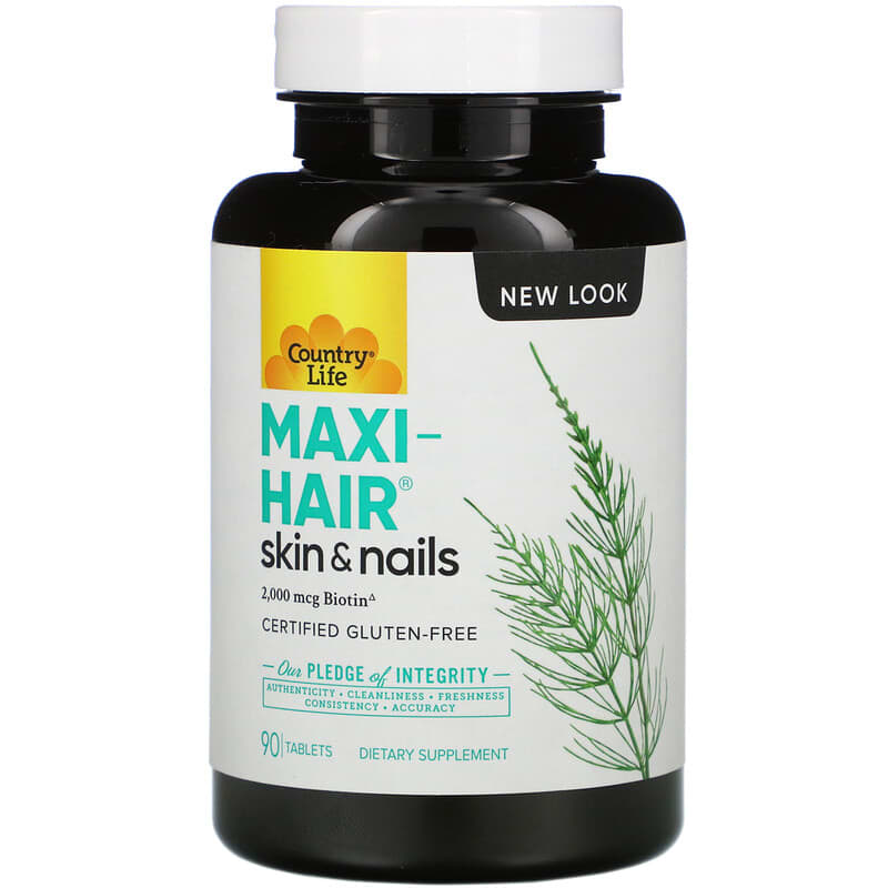 Country Life Maxi-Hair Skin & Nails 90 Tablets 6 Thực phẩm chức năng Country Life Maxi-Hair Skin & Nails 90 Tablets 015794050247