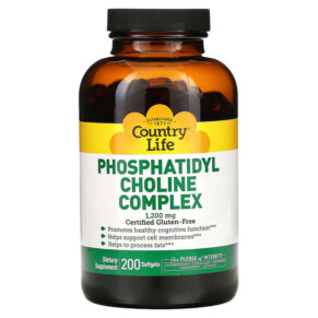 Thuốc bổ Country Life Phosphatidyl Choline Complex 1.200 mg 200 Softgels 015794045533