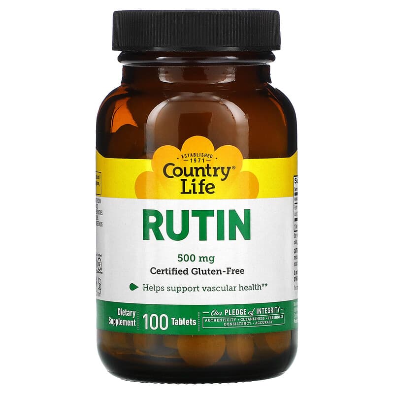 Country Life Rutin 500 mg 100 Tablets 6 Thực phẩm chức năng Country Life Rutin 500 mg 100 Tablets 015794074717