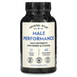 Thuốc bổ Crystal Star Male Performance 60 Vegetarian Capsules 747889031502