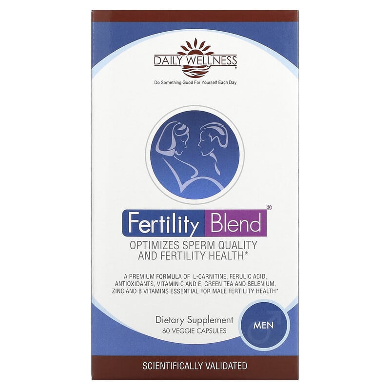 Daily Wellness Company Fertility Blend Men 60 Veggie Capsules 6 Thực phẩm chức năng Daily Wellness Company Fertility Blend Men 60 Veggie Capsules 631462230157