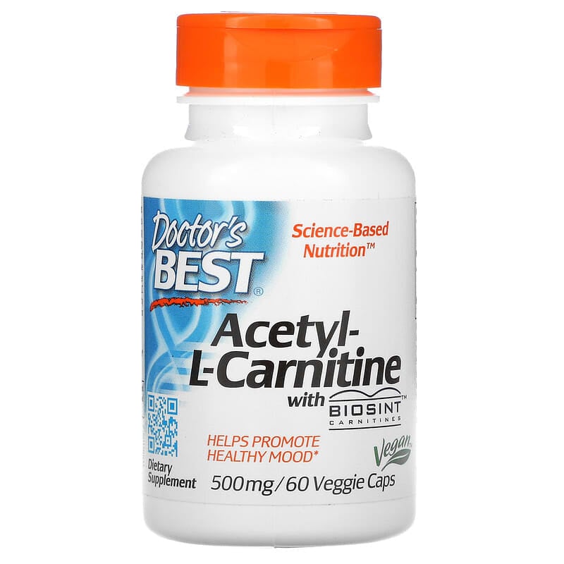 Doctor's Best Acetyl-L-Carnitine with Biosint Carnitines 500 mg 60 Veggie Caps 6 Thực phẩm chức năng Doctor's Best Acetyl-L-Carnitine with Biosint Carnitines 500 mg 60 Veggie Caps 753950001053